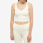 Sporty & Rich Women's Runner Sports Bra in Cream/Black