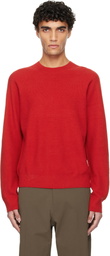 Veilance Red Conic Wool Midlayer Sweater