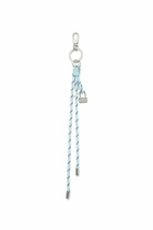 Diesel Metal and rope charm with Diesel pendant - Charms and Keyrings - Unisex - Blue