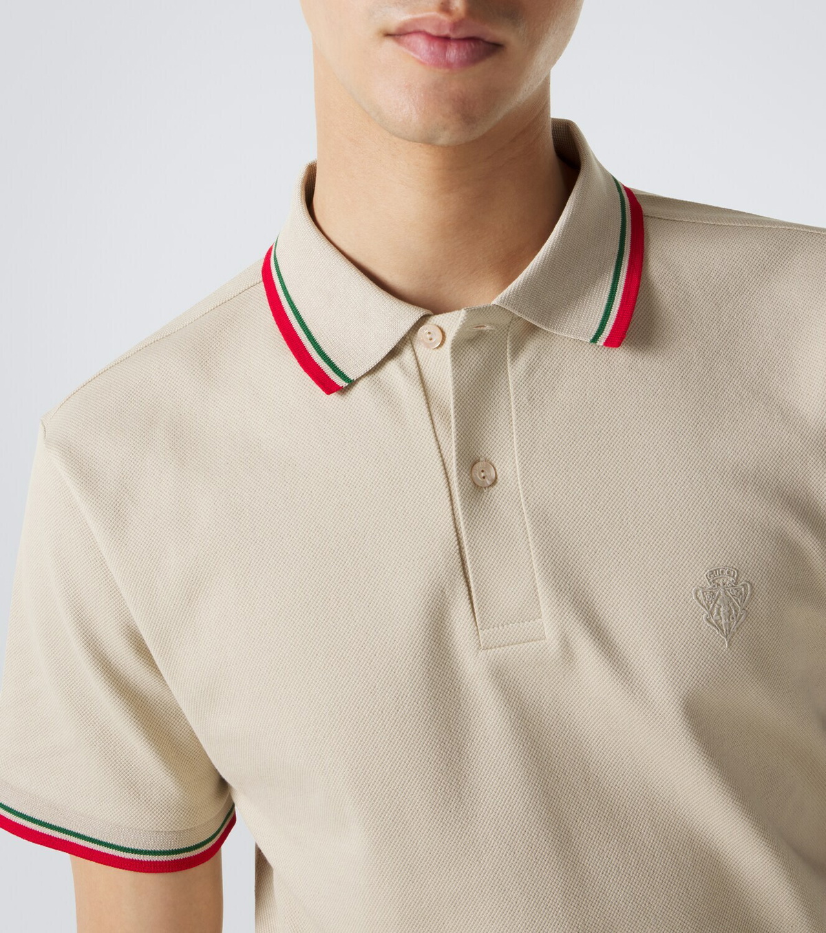 Gucci Cotton-blend piqué polo shirt