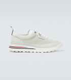 Thom Browne Tech Runner suede and shearling sneakers