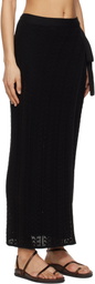 Holzweiler Black Kelp Crochet Maxi Skirt