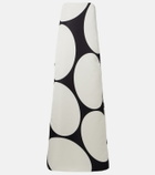 Dries Van Noten Polka dots satin gown