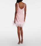 Clio Peppiatt Coralina crystal-embellished minidress