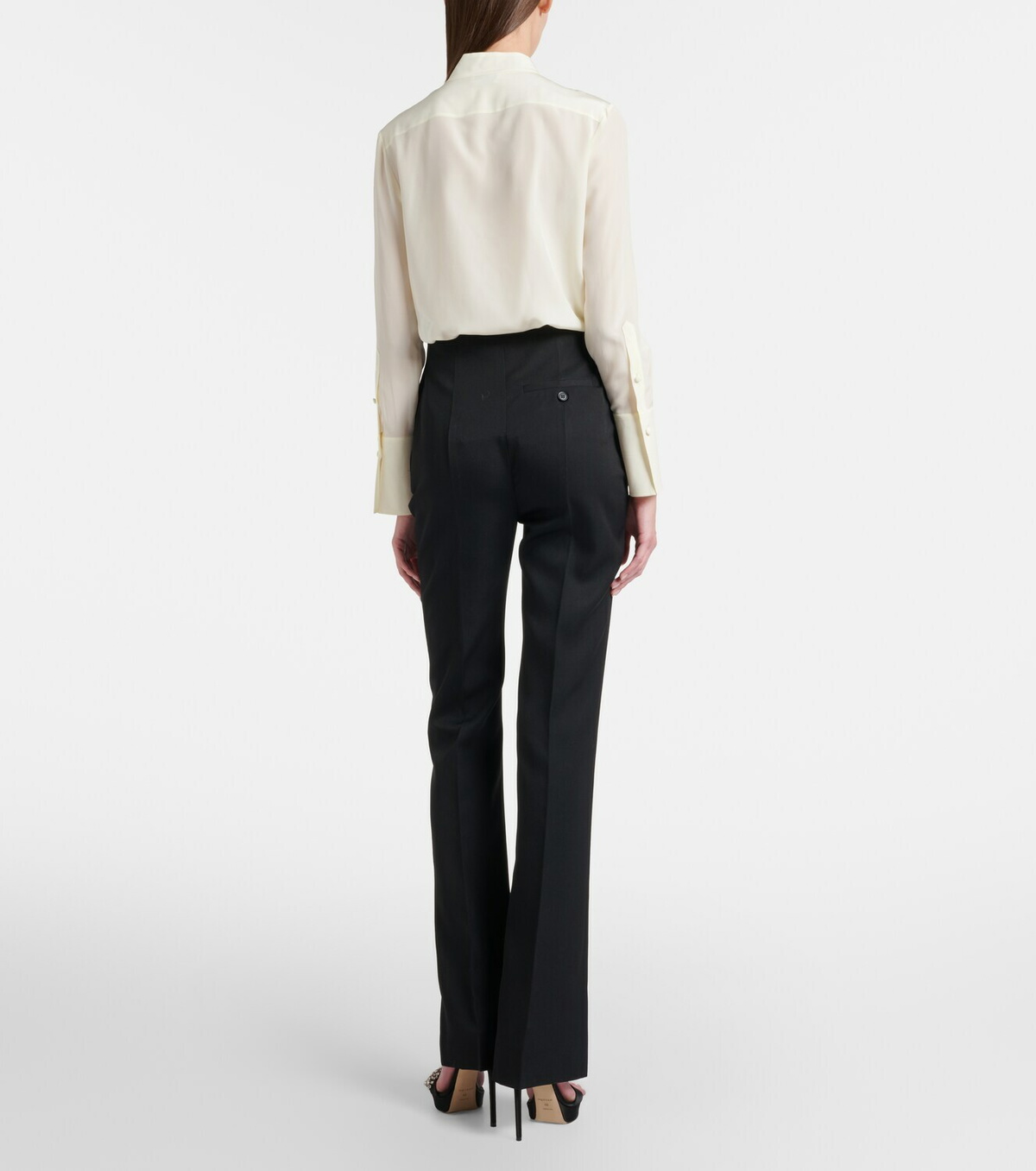 McQueen Wool bootcut pants