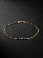 Foundrae - Karma Sequence Gold and Enamel Chain Bracelet - Gold