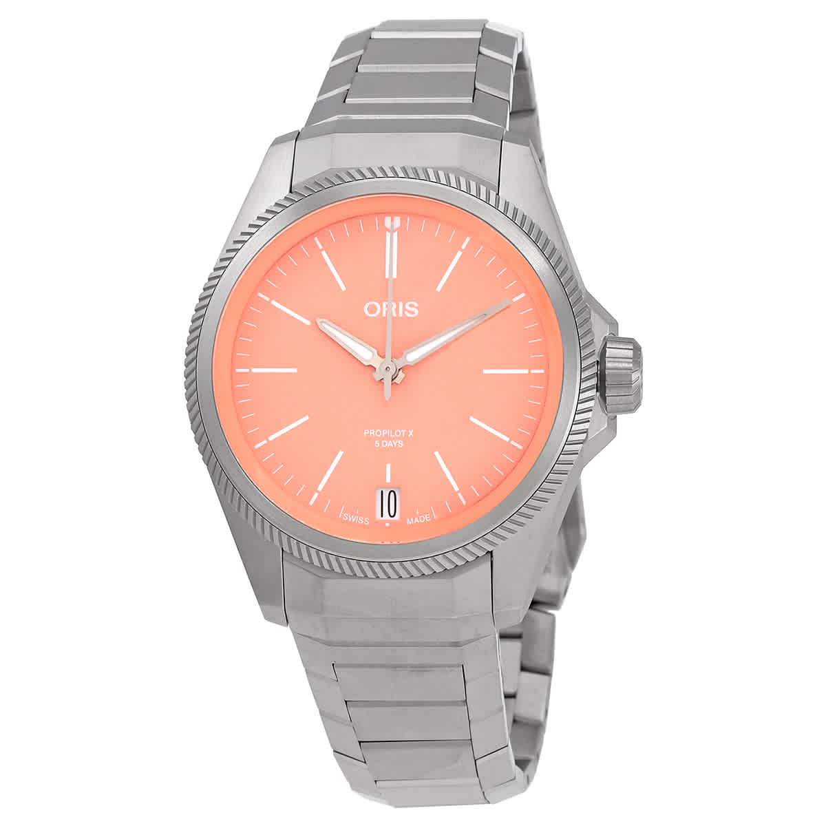 Oris ProPilot X Automatic Orange Dial Unisex Watch 01 400 7778 7158-07 7 20 01TLC
