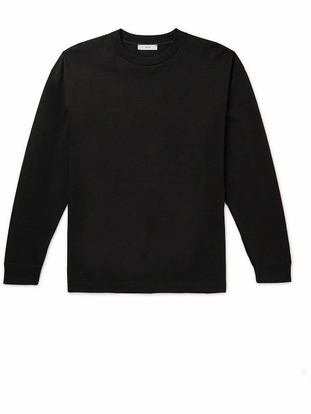 Photo: ATON - Oversized Supima Cotton-Jersey T-Shirt - Black