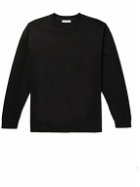 ATON - Oversized Supima Cotton-Jersey T-Shirt - Black