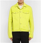 CMMN SWDN - Brandon Neon Denim Jacket - Men - Yellow