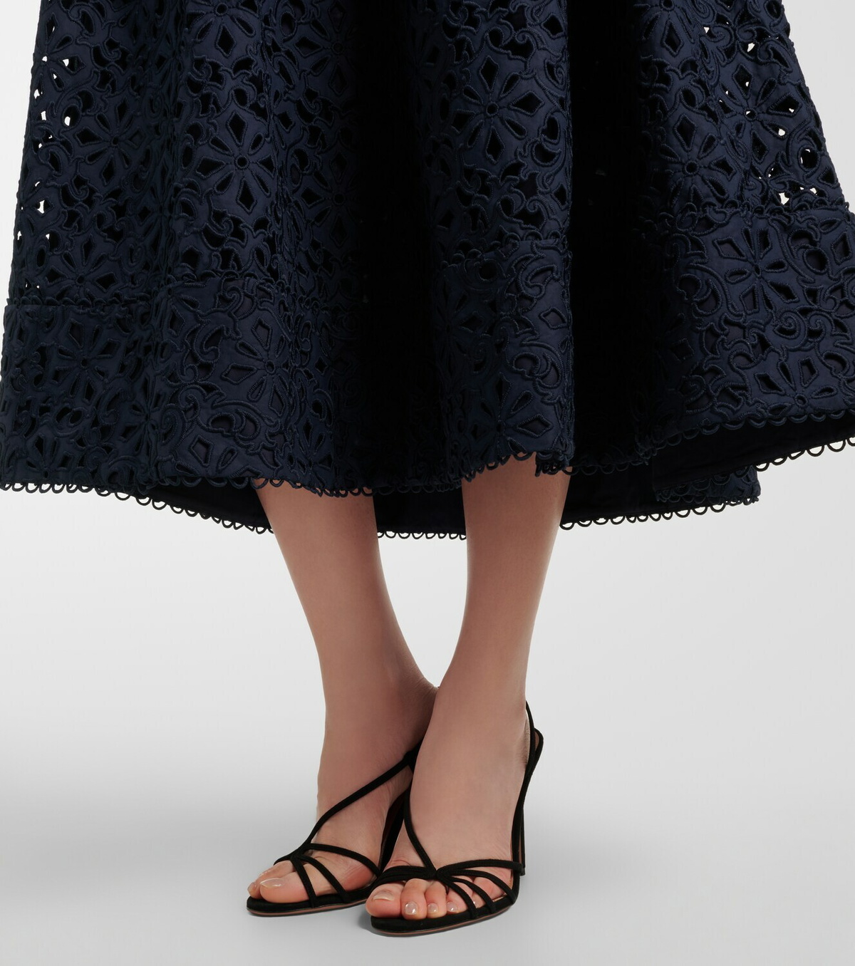 Rebecca Vallance Antalya broderie anglaise midi dress