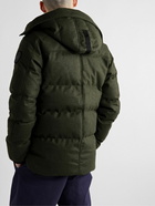 Canada Goose - Macmillian Logo-Appliquéd Quilted Recycled Wool-Blend Hooded Down Parka - Green