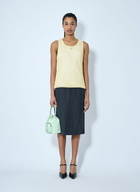 Prada Logo Plaque Open- Knit Tank Top
