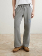 Cherry Los Angeles - Wide-Leg Cotton-Fleece Sweatpants - Gray
