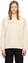 ZANKOV Off-White Crewneck Sweater