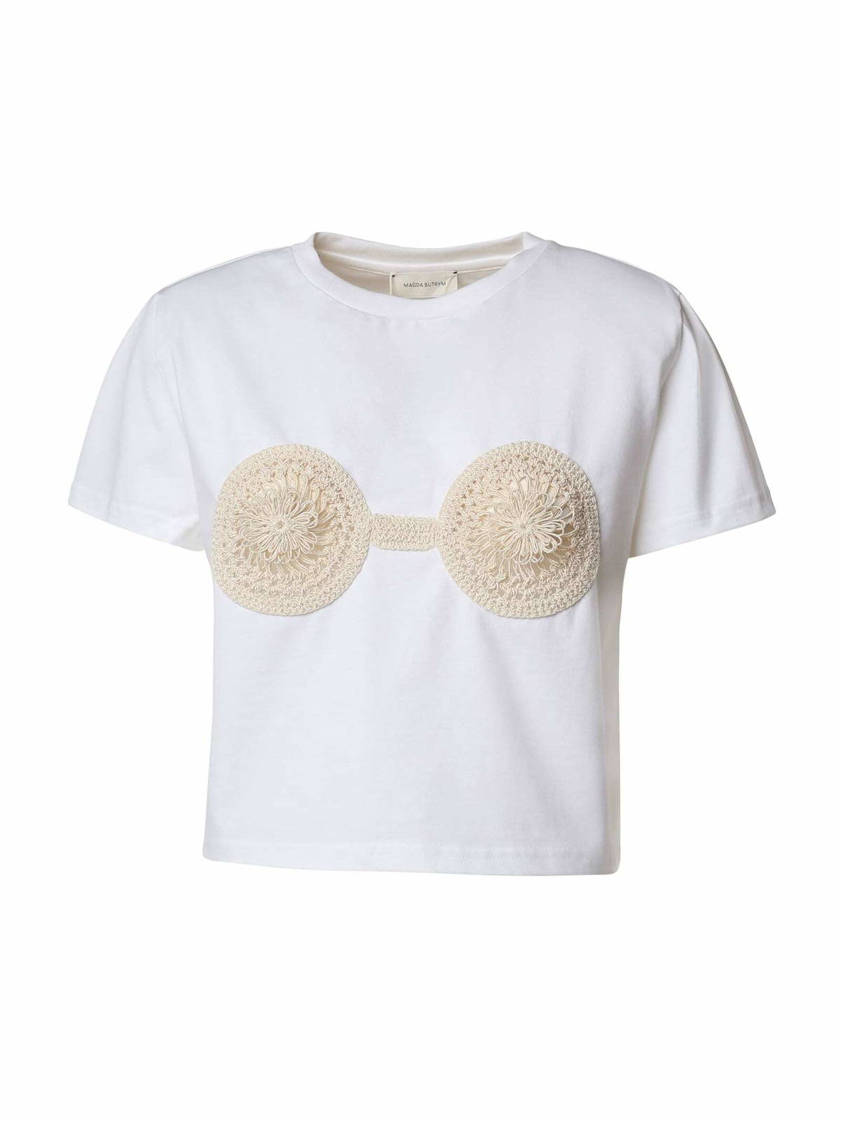 Magda Butrym White Viscose T-Shirt Magda Butrym