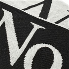 NoProblemo Men's Logo Scarf in Black/White 