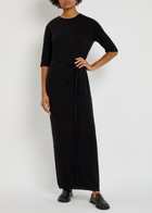 Lisa Yang Tilde Belted Cashmere Maxi Dress Black