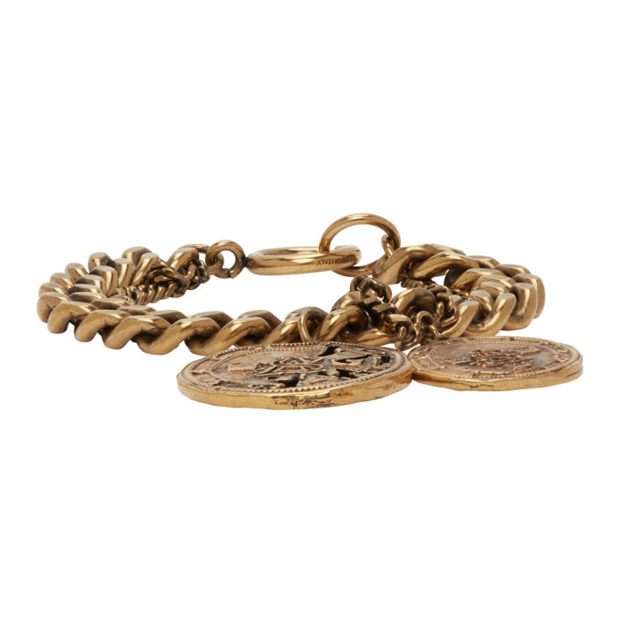 おすし　Acne Studios COIN BRACELET CHARM ACNE STUDIOS Chain-Link Coin-Charm Brass Bracelet | endource