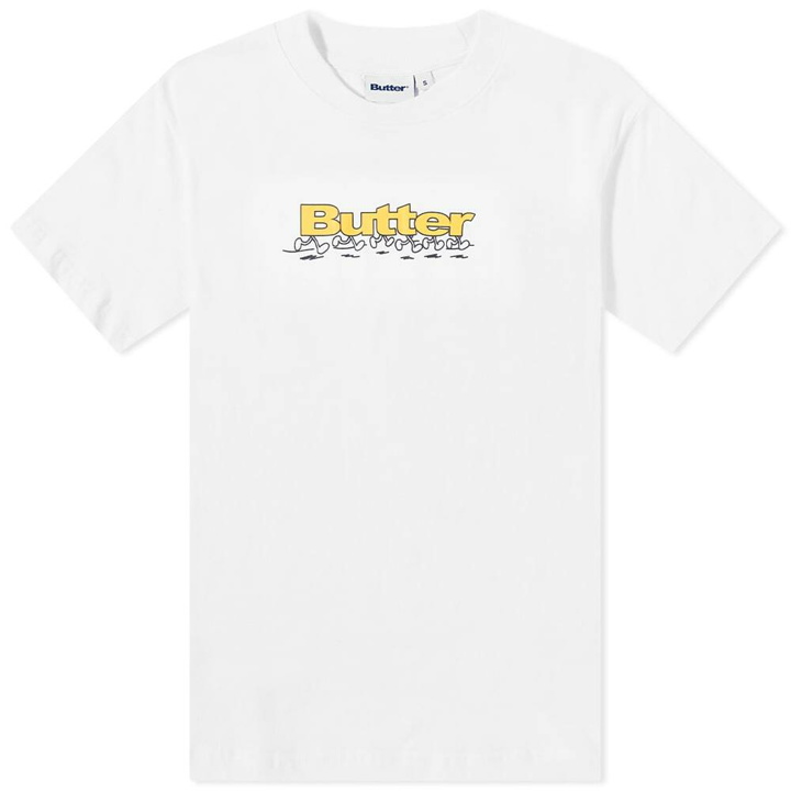 Photo: Butter Goods Men's Running Logo T-Shirt in White