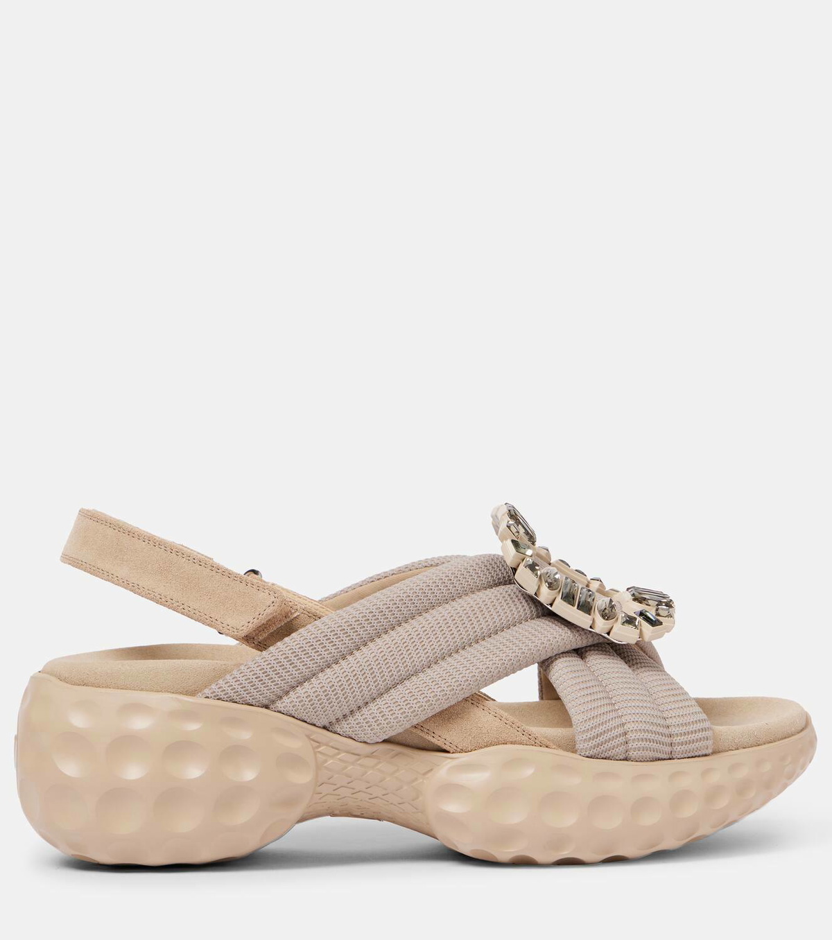 ☆大人気☆ Roger Vivier VIV RUN SLINGBACK SANDALS Viv' Run embellished slingback sandals in white - Roger