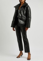 Nanushka Hide Quilted Faux Leather Jacket Black