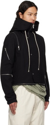 Rick Owens Black Hollywood Cropped Headon Parka