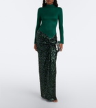 Christopher Esber Gathered sequined gown