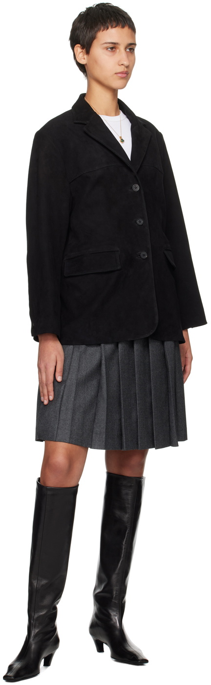 Nothing Written Black Norman Leather Jacket