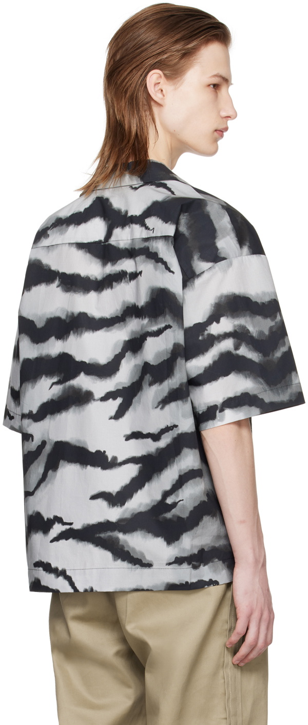 Meryll Rogge Gray Printed Shirt