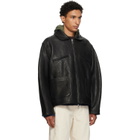 Cawley Black Flying Leather Jacket