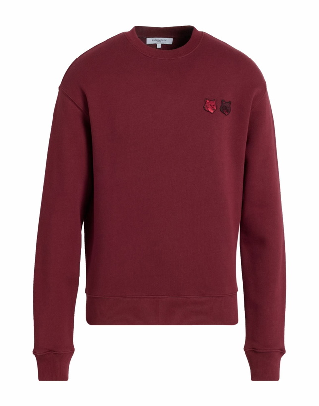 Photo: Maison Kitsuné Mens Sweatshirt Burgundy