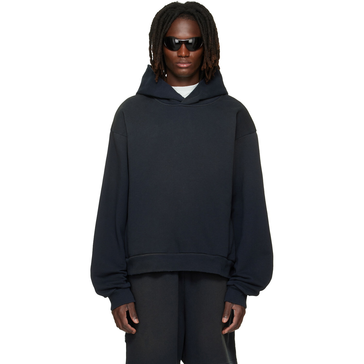 Acne Studios Black Fleece Logo Hoodie