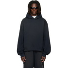 Acne Studios Black Fleece Logo Hoodie
