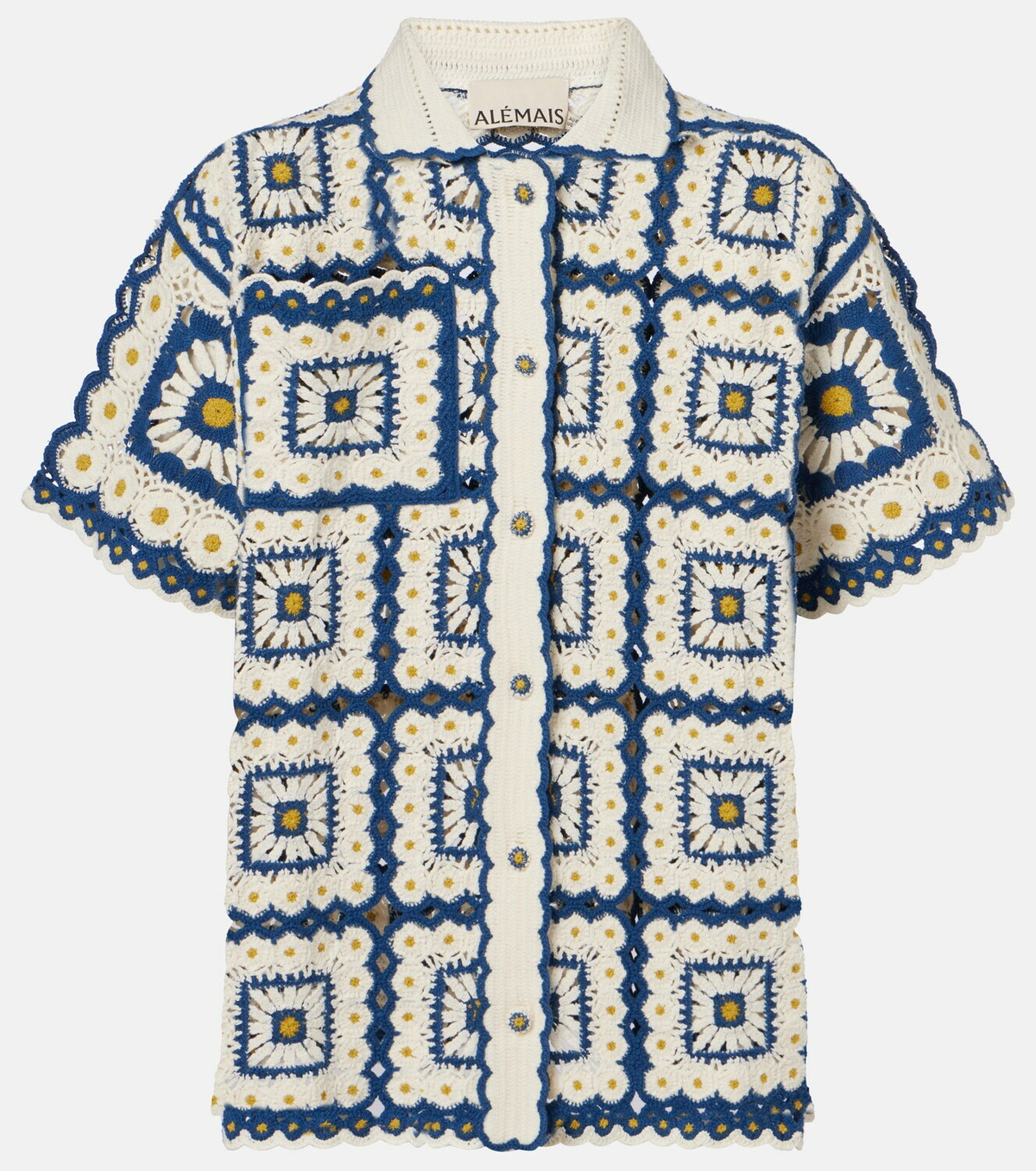 Alémais Dolly crochet cotton shirt