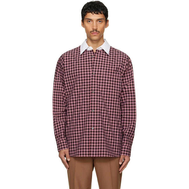 Photo: Marni Red & Black Checked Shirt
