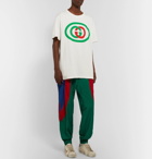 Gucci - Oversized Logo-Print Cotton-Jersey T-Shirt - Ivory