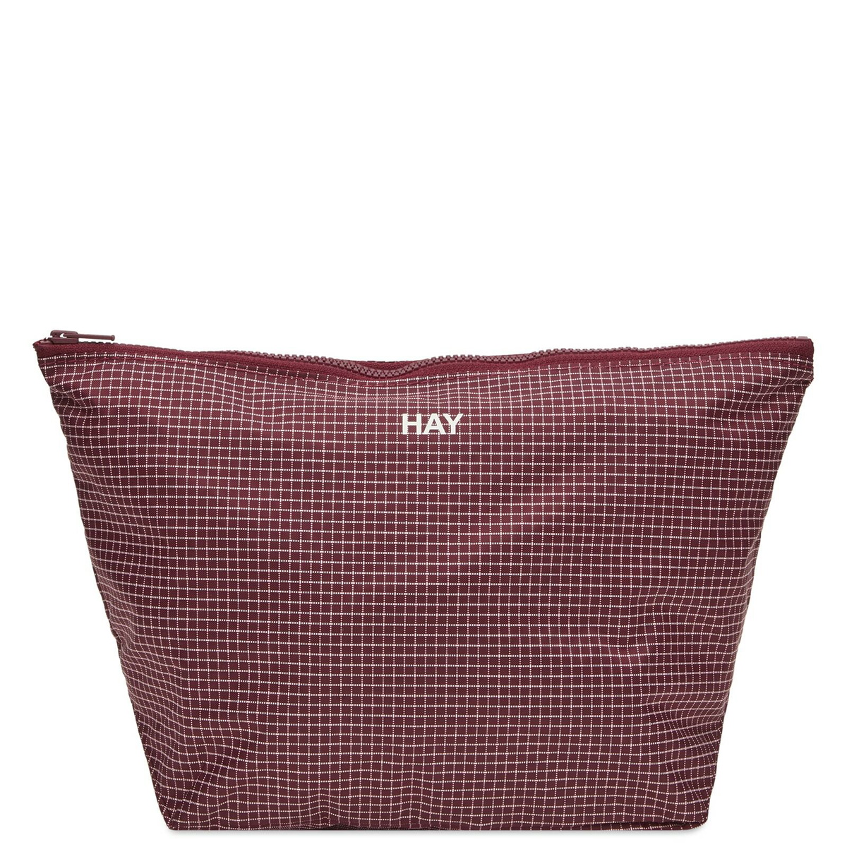 HAY Grid Pouch - Medium in Burgundy 