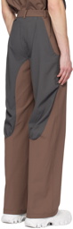 Uncertain Factor Brown & Gray Mirage No. 2 Trousers