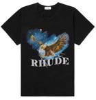 Rhude - Logo-Print Cotton-Jersey T-Shirt - Black