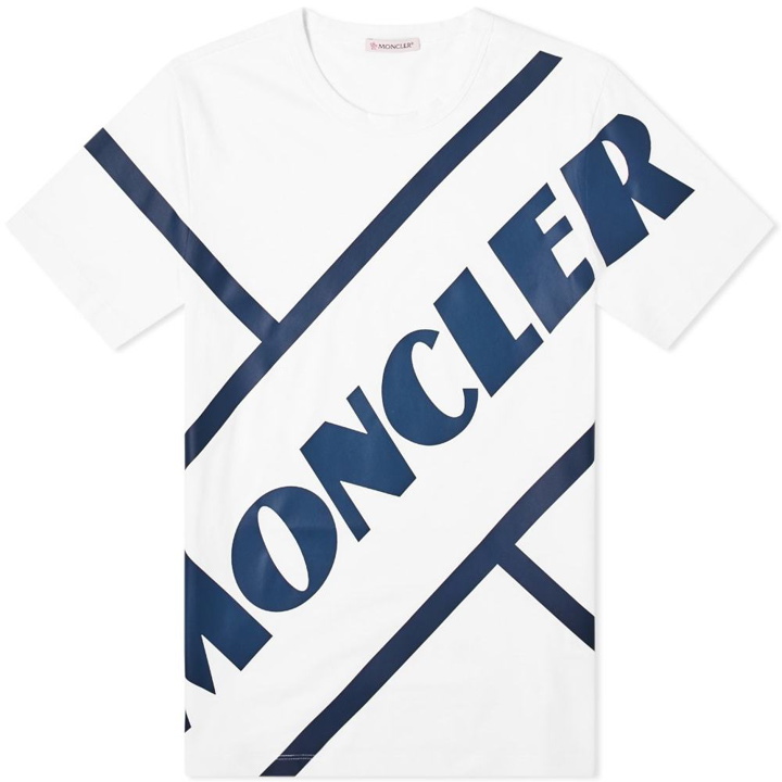 Photo: Moncler Stripe Logo Tee