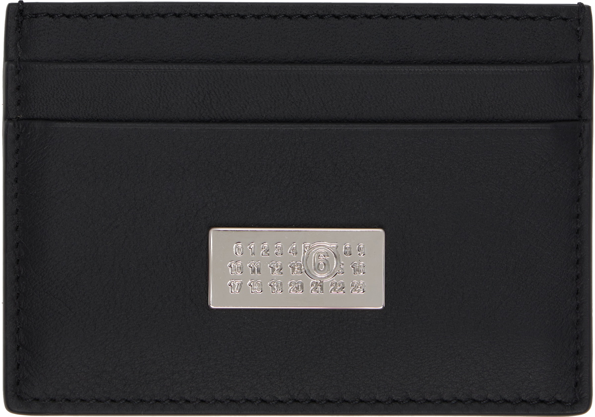 MM6 Maison Margiela Black Numeric Card Holder