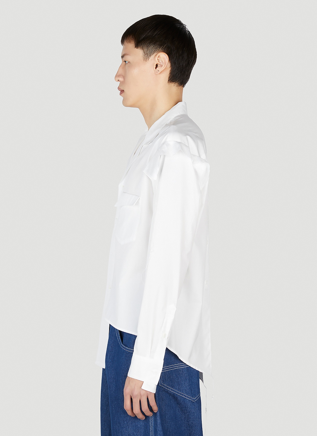 Sulvam Open Collar Shirt