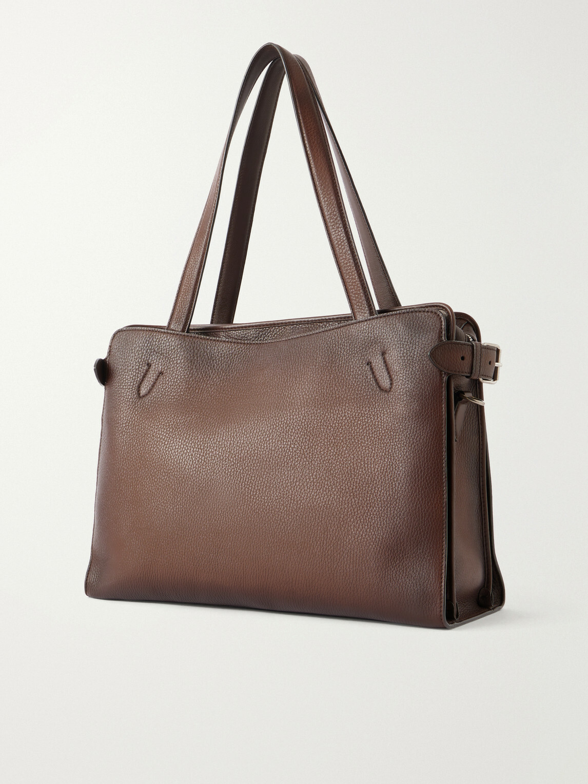 Berluti - Un Jour De Plus Full-Grain Leather Tote Bag - Brown