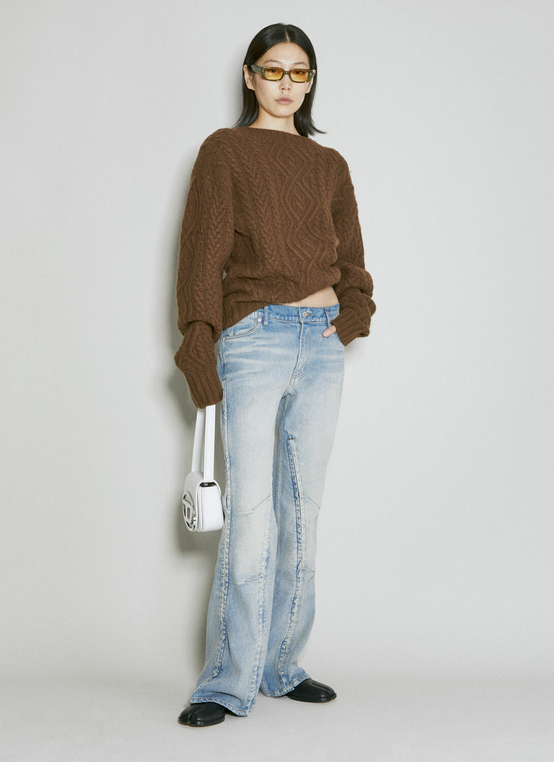 Martine Rose Wool Cable Knit Sweater