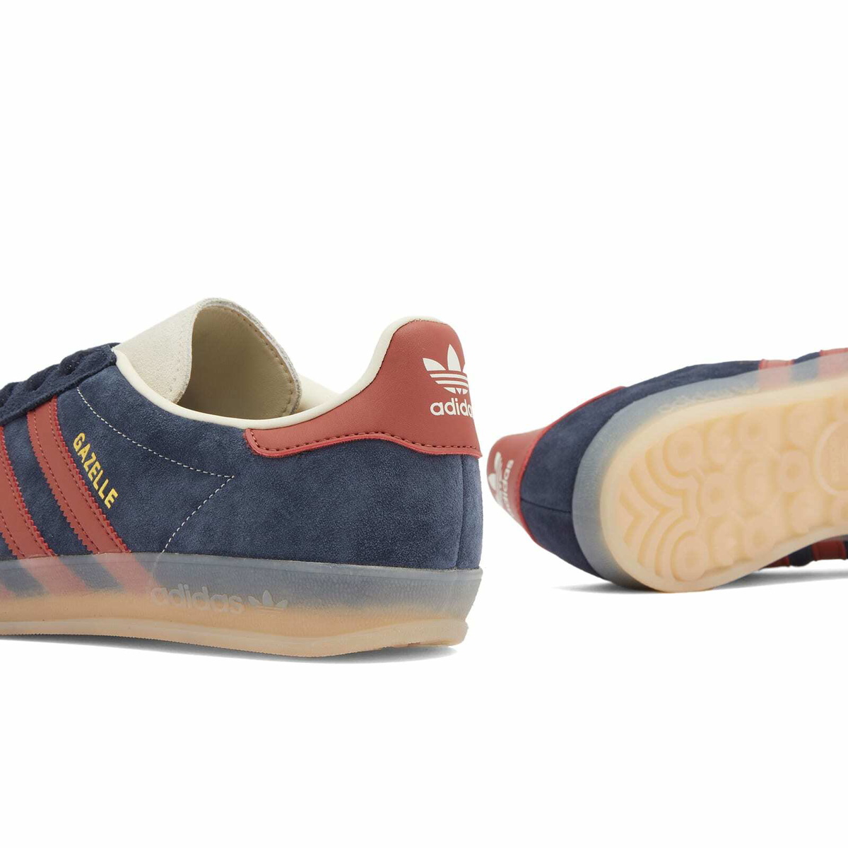 Adidas Gazelle Indoor Sneaker in Legend Ink/Preloved Ruby