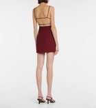 Nensi Dojaka Crêpe high-rise mini skirt