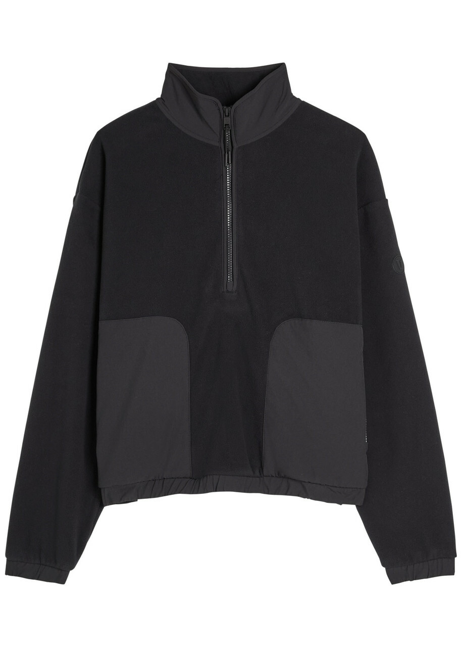 Vuori Aspen Half-zip Fleece Sweatshirt Black