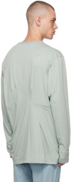 Kiko Kostadinov Green Ohne K-Dart Henley T-shirt