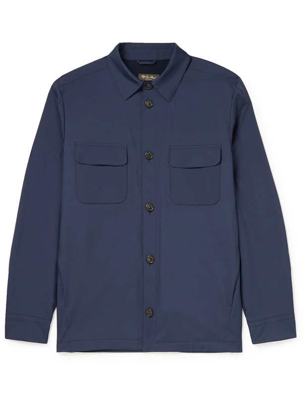 Photo: LORO PIANA - WindWish Overshirt - Blue